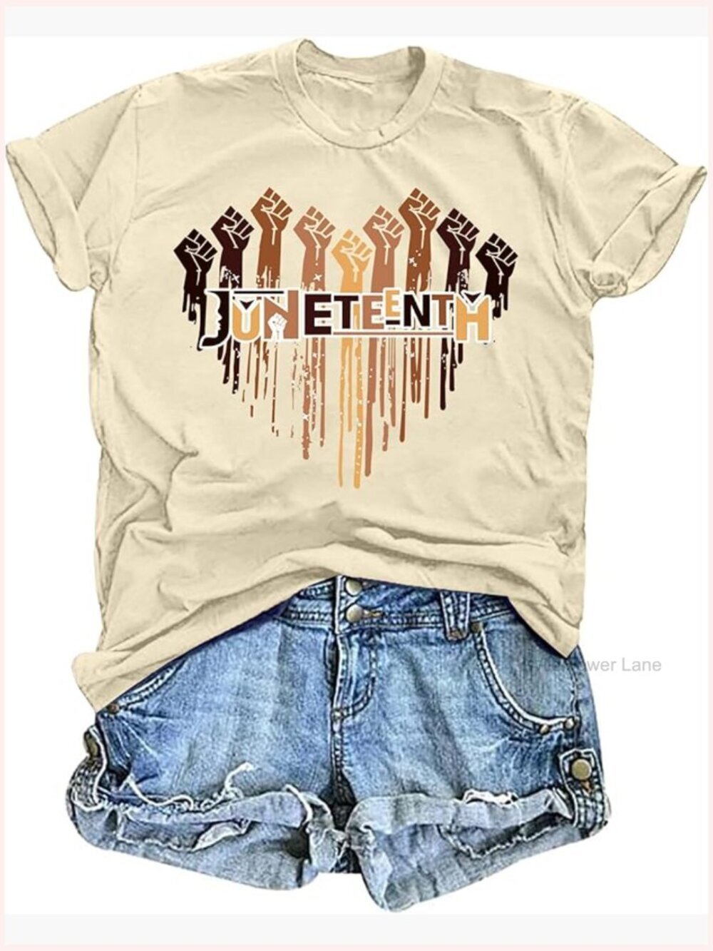 Juneteenth Heart Graphic T Shirts Women Freedom 1865 Pullover Top